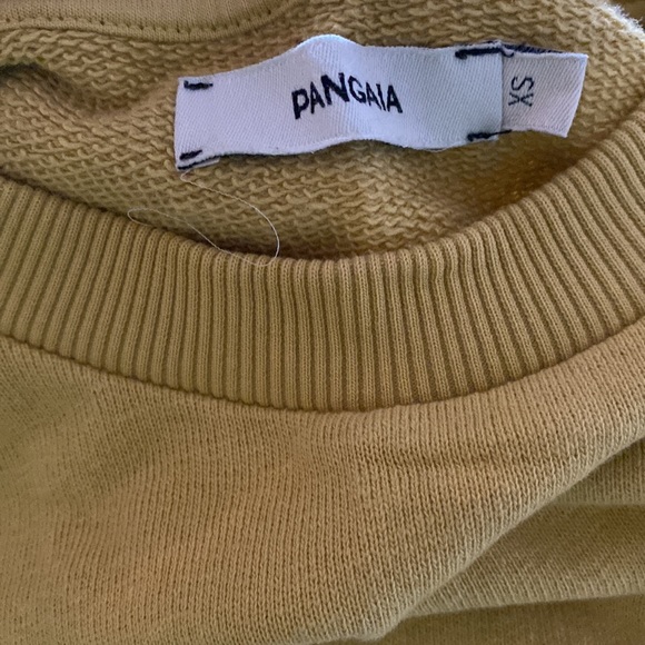 PANGAIA light mustard yellow sweatshirt - Picture 5 of 5